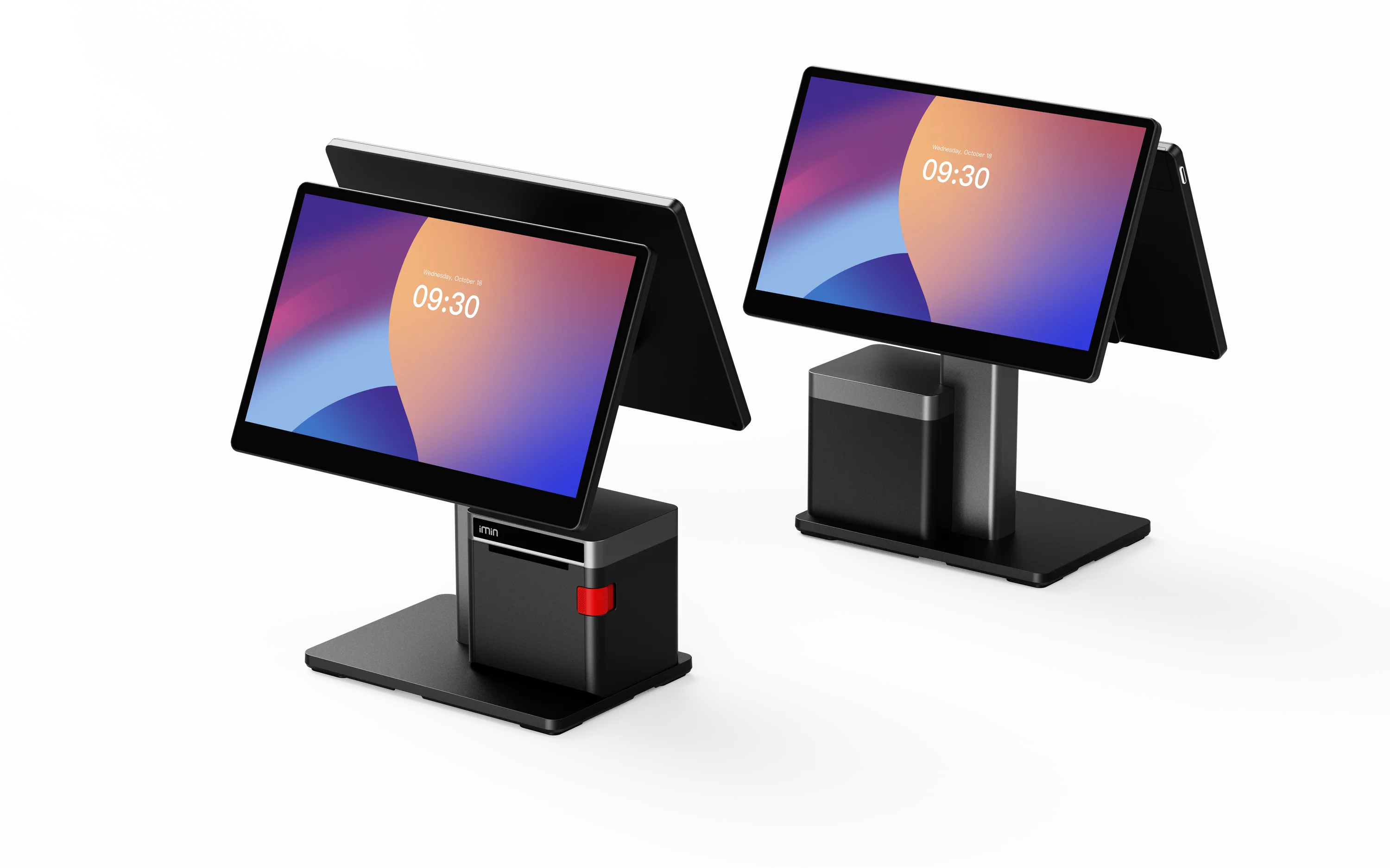 IMIN SWAN 2 (PRINTER) ANDROID 13 8-CORE, 2.0GHZ 15.6"FHD+15.6"FHD WIFI6 BT NFC 80MM PRINTER 4GB+64GB BLACK 2ND TP