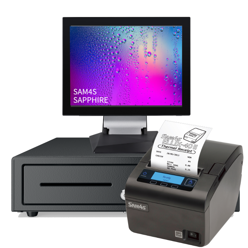 SAM4S SAPPHIRE 15.6" + SAM4S ELLIX40SB + DRAWER