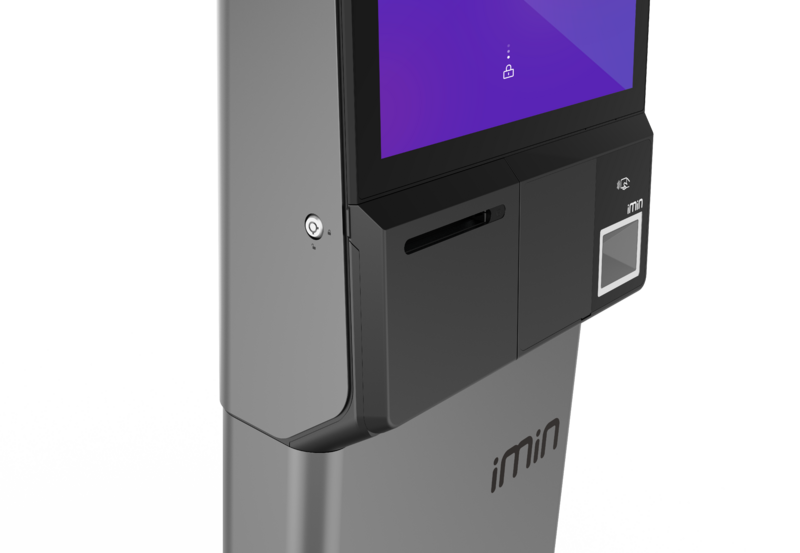 IMIN HERON 1 ANDROID 15 8-CORE, 2.0GHZ 23.8" WIFI 6 BT NFC 80MM PRINTER SINGLE CAMERA STANDARD SCANNER GMS BLACK 8GB+128GB