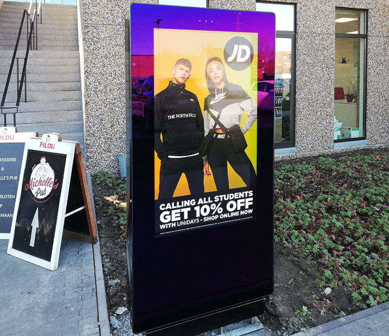 75" FREESTANDING OUTDOOR DIGITAL POSTER