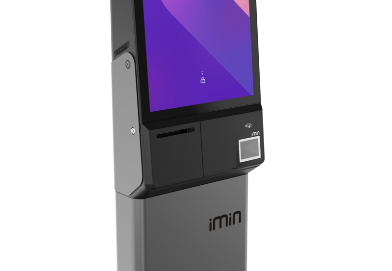 IMIN HERON 1 (RETAIL EDITION) ANDROID 15 8-CORE, 2.0GHZ 23.8" WIFI 6 BT NFC 80MM PRINTER SINGLE CAMERA RETAIL SCANNER GMS BLACK 4GB+64GB