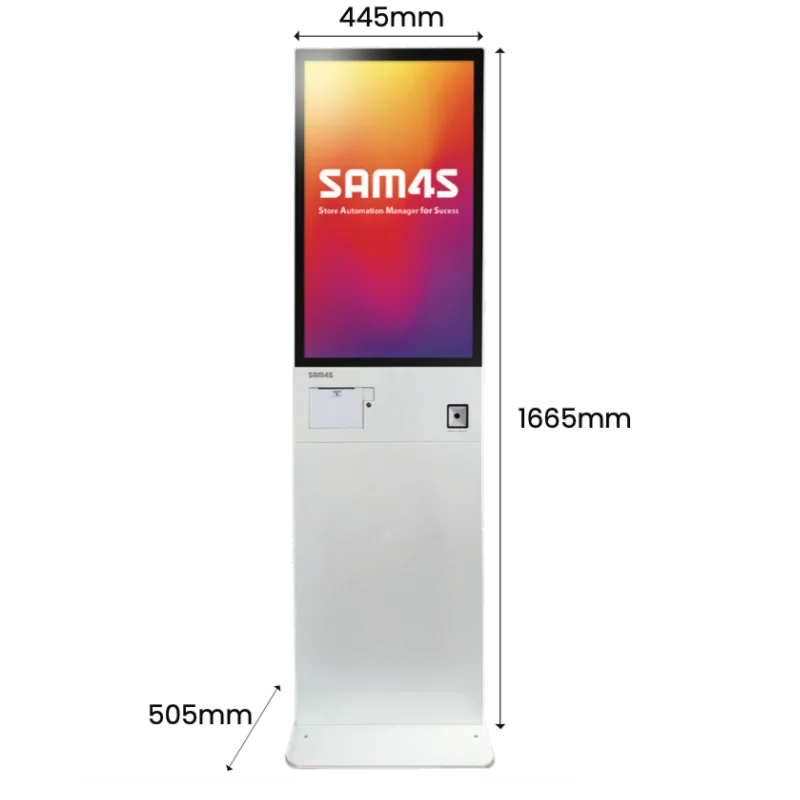 SAM4S KIOSK ASTRA SK-266 32" 128G WIN10 SCAN STAND+BASE WHITE