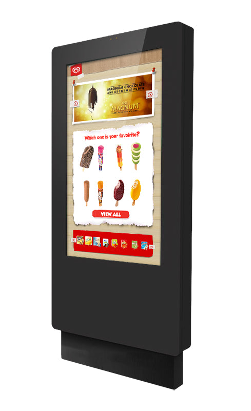 55" FREESTANDING PCAP OUTDOOR TOUCH SCREEN POSTER