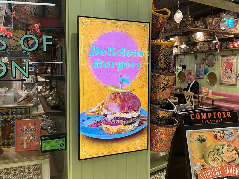 55" HIGH VIBRANCE ANDROID ADVERTISING DISPLAY