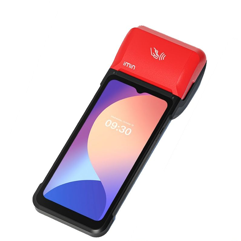 IMIN SWIFT 2 PRO ANDROID 13 8-CORE, 2.0GHZ 6.5" 7.7V 3350MAH BATTERY 5MP REAR CAMERA LTE WIFI BT GNSS 58MM PRINTER 4GB+32GB RED NFC GMS