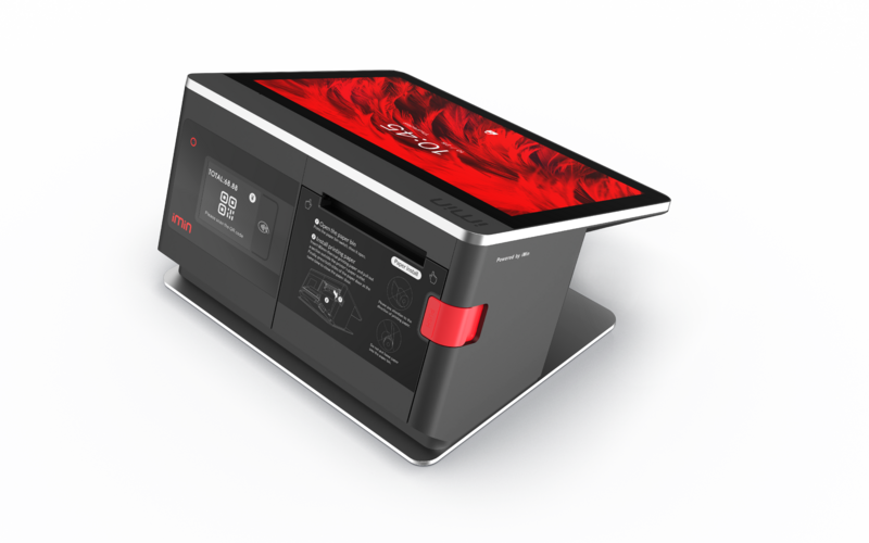 IMIN FALCON 1 ANDROID 11 10.1" SECONDARY 2.4" 8-CORE 2.0GHZ 0.3MP CAMERA 80MM PRINTER WIFI LTE BT GNSS 2GB+16GB BLACK