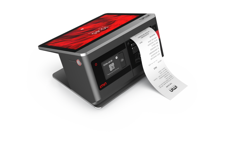 IMIN FALCON 1 ANDROID 11 10.1" SECONDARY 2.4" 8-CORE 2.0GHZ 0.3MP CAMERA 80MM PRINTER WIFI LTE BT GNSS NFC 4GB+32GB BLACK GMS