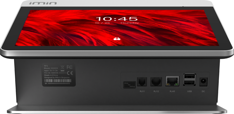 IMIN FALCON 1 ANDROID 11 10.1" SECONDARY 2.4" 8-CORE 2.0GHZ 0.3MP CAMERA 80MM PRINTER WIFI LTE BT GNSS 2GB+16GB BLACK