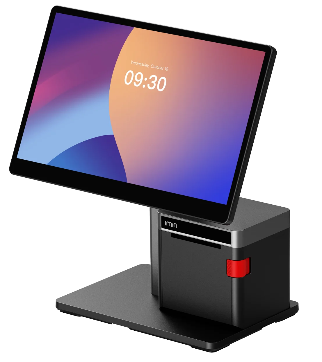 IMIN SWAN 2 PRO (PRINTER) ANDROID 15 8-CORE, 2.0GHZ CORE BOARD 15.6"FHD+10.1"HD WIFI6 BT NFC 80MM PRINTER GMS 8GB+128GB BLACK