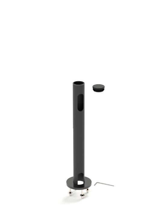 POSPOLE BASE POLE 38X120MM WITH NOTCH