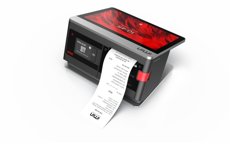 IMIN FALCON 1 ANDROID 11 10.1" SECONDARY 2.4" 8-CORE 2.0GHZ 0.3MP CAMERA 80MM PRINTER WIFI LTE BT GNSS NFC 4GB+32GB BLACK
