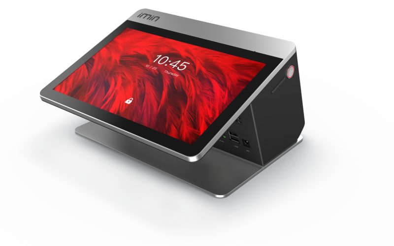 IMIN FALCON 1 ANDROID 11 10.1" SECONDARY 2.4" 8-CORE 2.0GHZ 0.3MP CAMERA 80MM PRINTER WIFI LTE BT GNSS 2GB+16GB BLACK