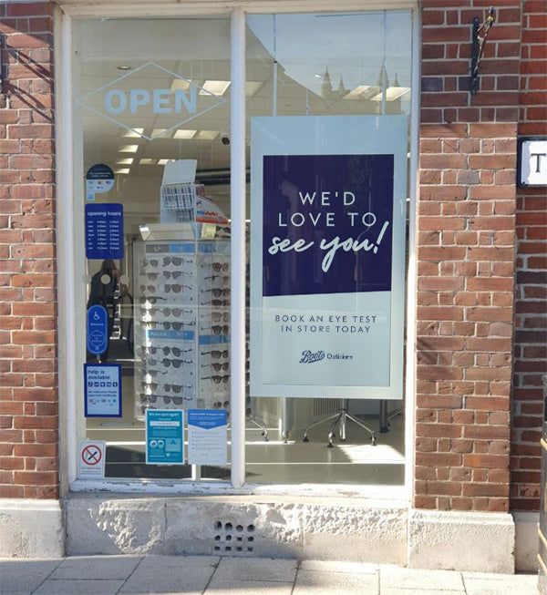 43" Hanging Double-Sided Window Display