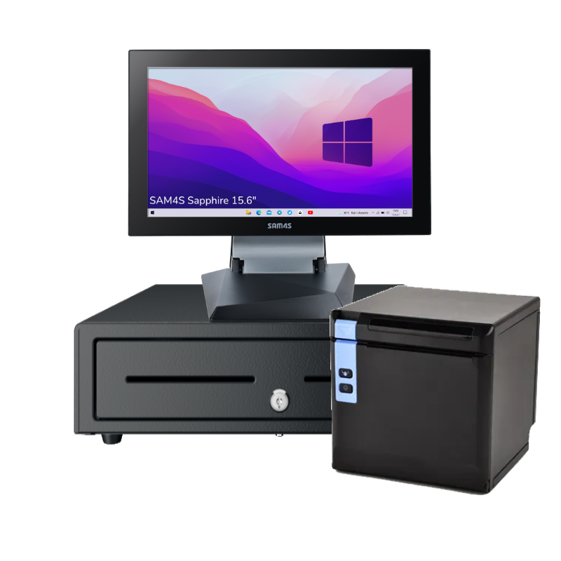 SAM4S SAPPHIRE 15.6" + HPRT TP80R + DRAWER