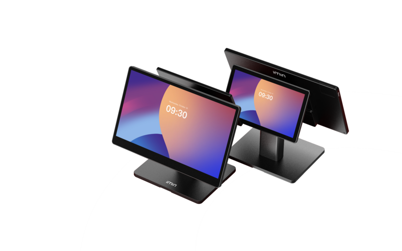 IMIN  SWAN 2  ANDROID 13  8-CORE, 2.0GHZ  15.6"FHD+15.6"FHD  WIFI6  BT  NFC  4GB+64GB  BLACK  2ND TP