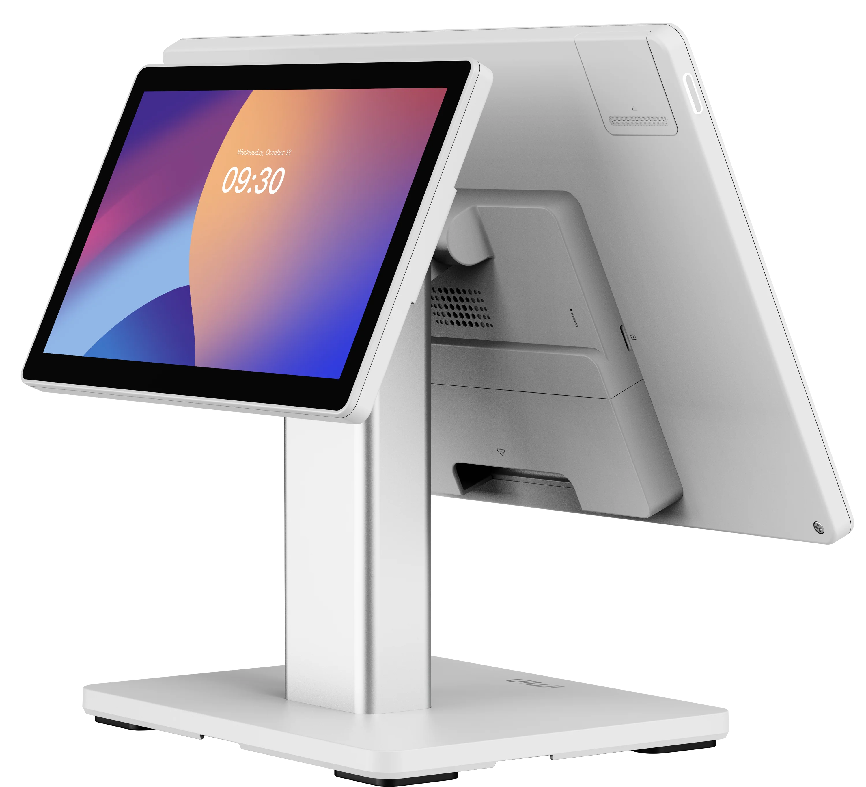 IMIN  SWAN 2  ANDROID 13  8-CORE, 2.0GHZ  15.6"HD+10.1"HD  WIFI6  BT  4GB+32GB  WHITE  2ND TP