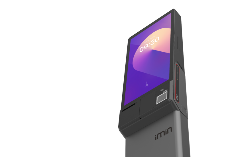 IMIN  HERON 1 (RETAIL EDITION)  ANDROID 15  8-CORE, 2.0GHZ  23.8"  WIFI 6  BT  NFC  80MM PRINTER  SINGLE CAMERA  RETAIL SCANNER  GMS  BLACK  4GB+64GB