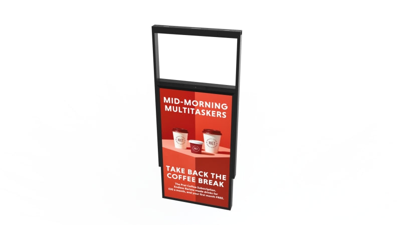 55" Ultra High Brightness Hanging Double-Sided Display [Black]
