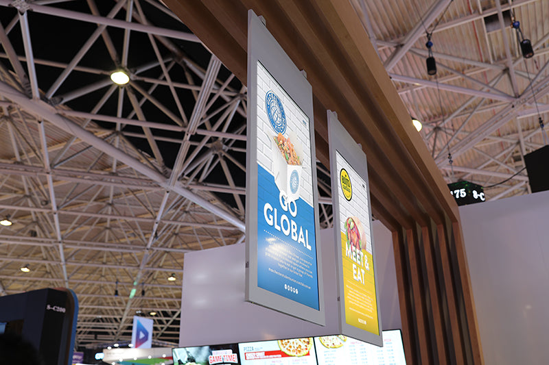 55" Hanging Double-Sided Window Display
