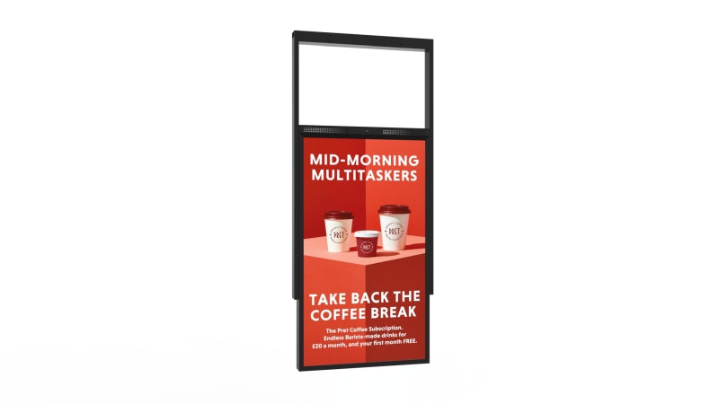 55" Ultra High Brightness Hanging Double-Sided Display [Black]