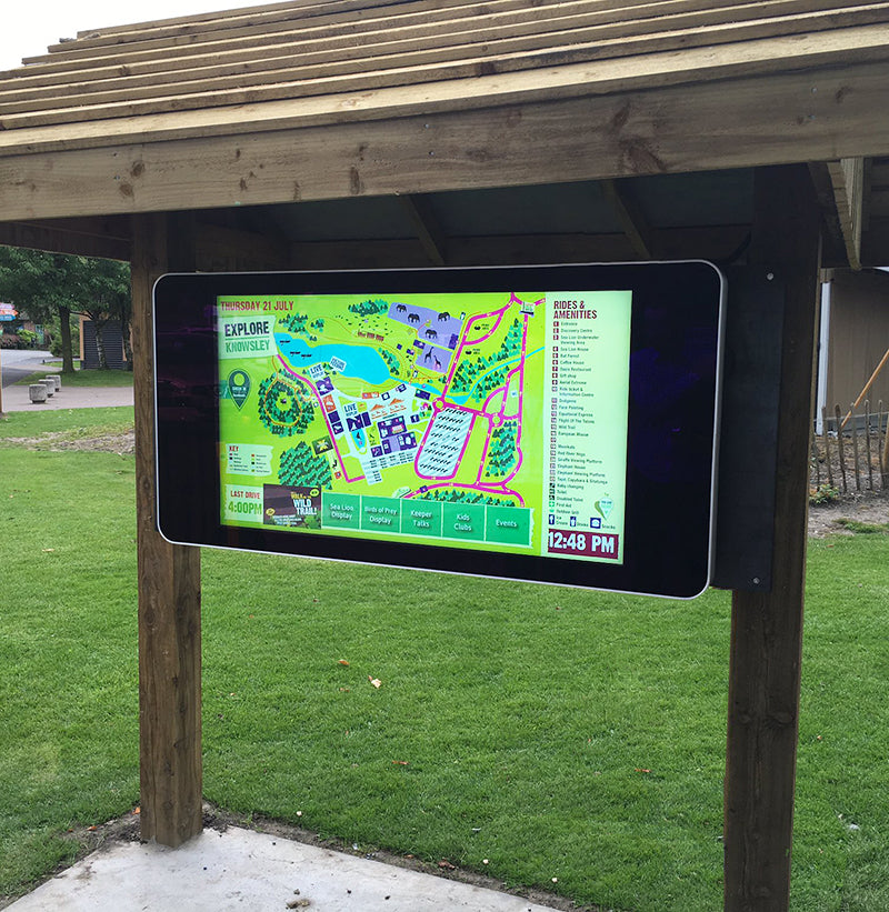 49" WALL-MOUNTED PCAP OUTDOOR TOUCH SCREEN