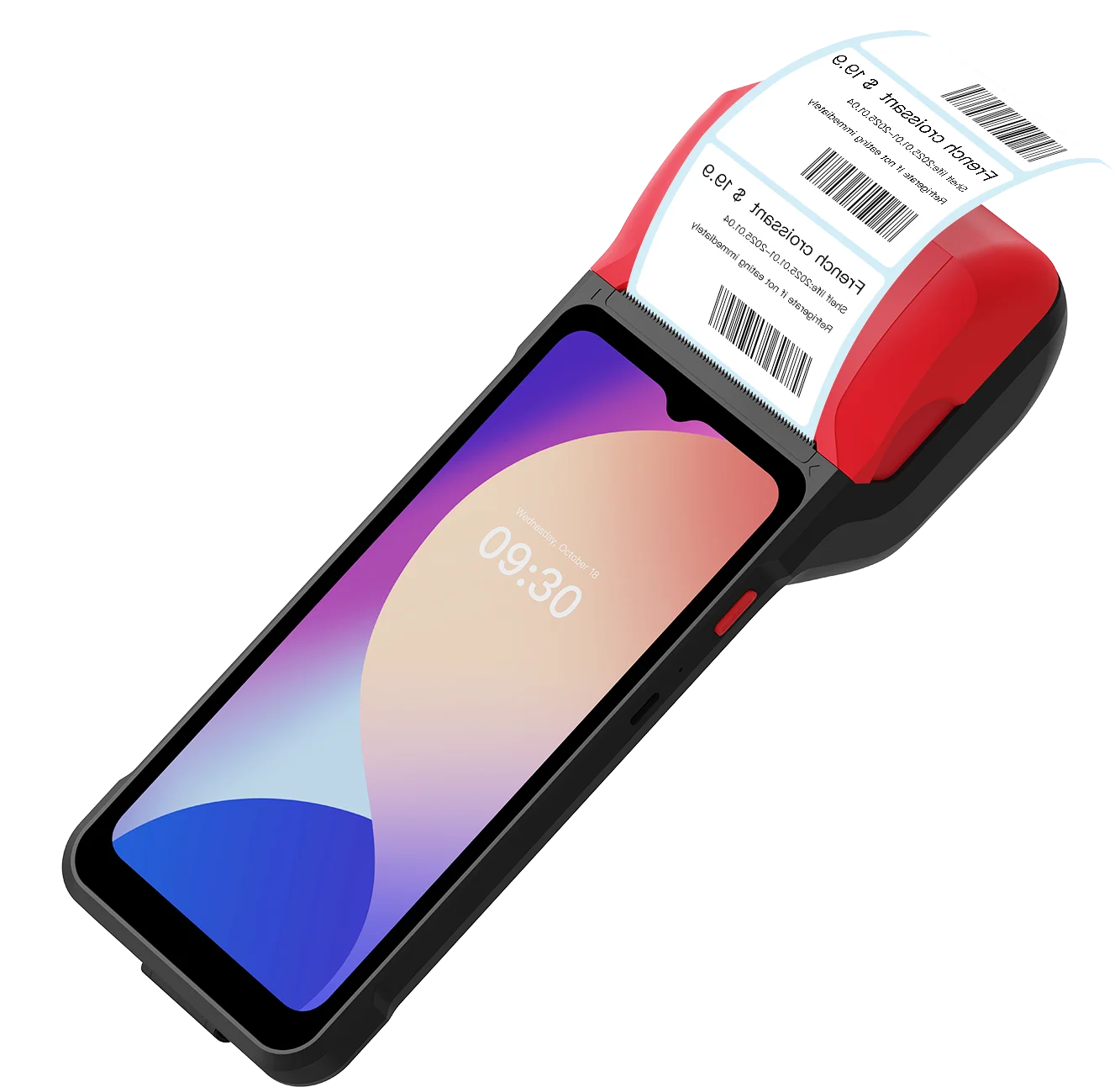 IMIN  SWIFT 2 ULTRA  ANDROID 13  8-CORE, 2.2GHZ  6.5"  7.7V 3350MAH BATTERY  5MP REAR CAMERA  LTE  WIFI  BT  GNSS  58MM PRINTER  4GB+64GB  RED  NFC  GMS