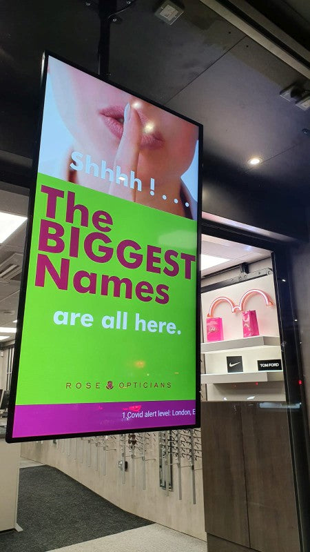 55" HIGH VIBRANCE ANDROID ADVERTISING DISPLAY